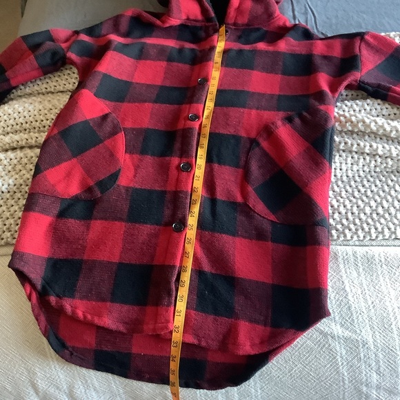 NWT Plaid Buffalo Check Button Down Coat - Picture 8 of 10
